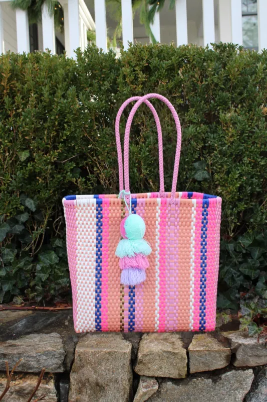 Rain Coral Blue Citron Tote sold by Squeeze De Citron