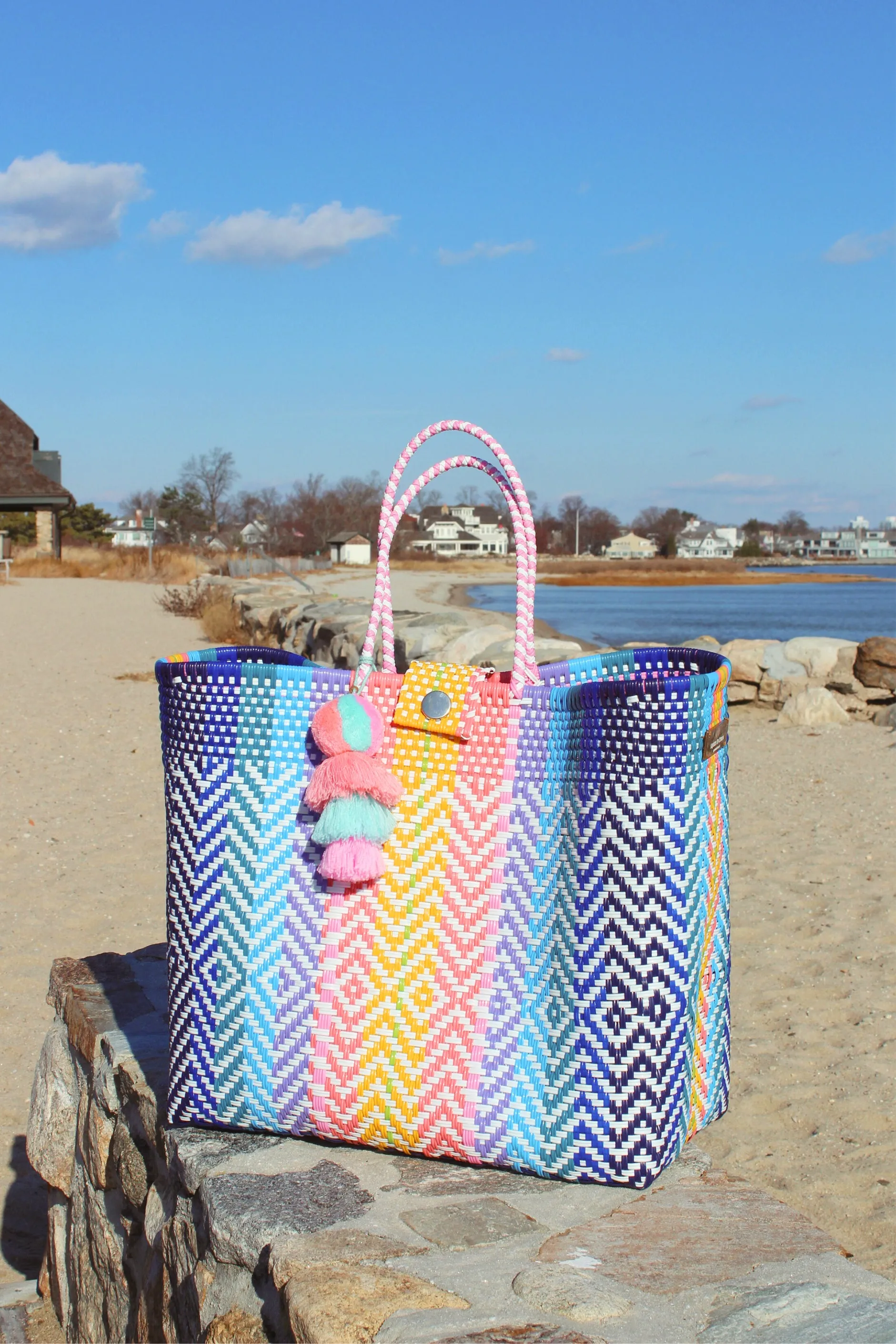 Boho Iris Citron Tote sold by Squeeze De Citron