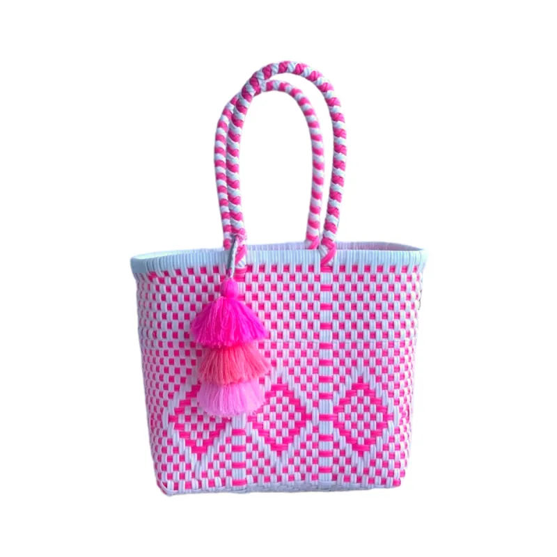 Mini - Neon Pink Cocoles Citron Tote sold by Squeeze De Citron