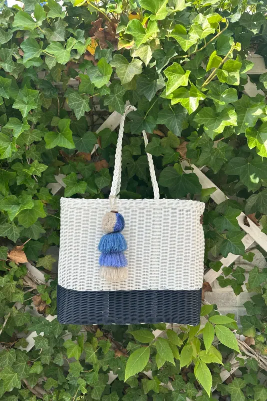 Boardwalk Navy Citron Tote sold by Squeeze De Citron