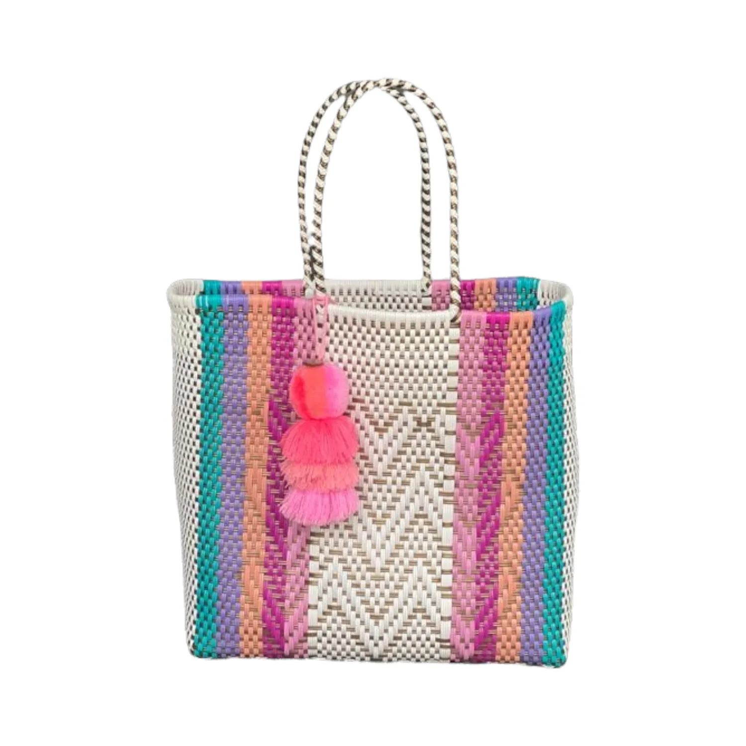 Mint Rainbow Hearts Citron Tote sold by Squeeze De Citron product image thumbnail 4