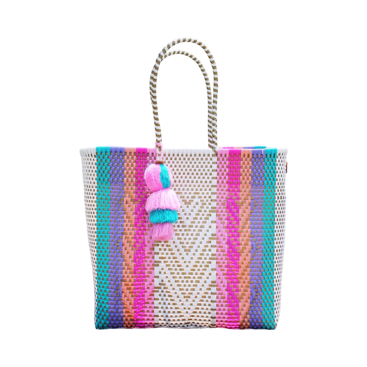 Mint Rainbow Hearts Citron Tote sold by Squeeze De Citron product image thumbnail 5