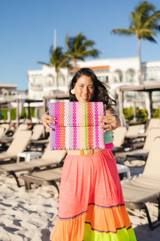 Clutch - Rain Cotton Candy Citron sold by Squeeze De Citron