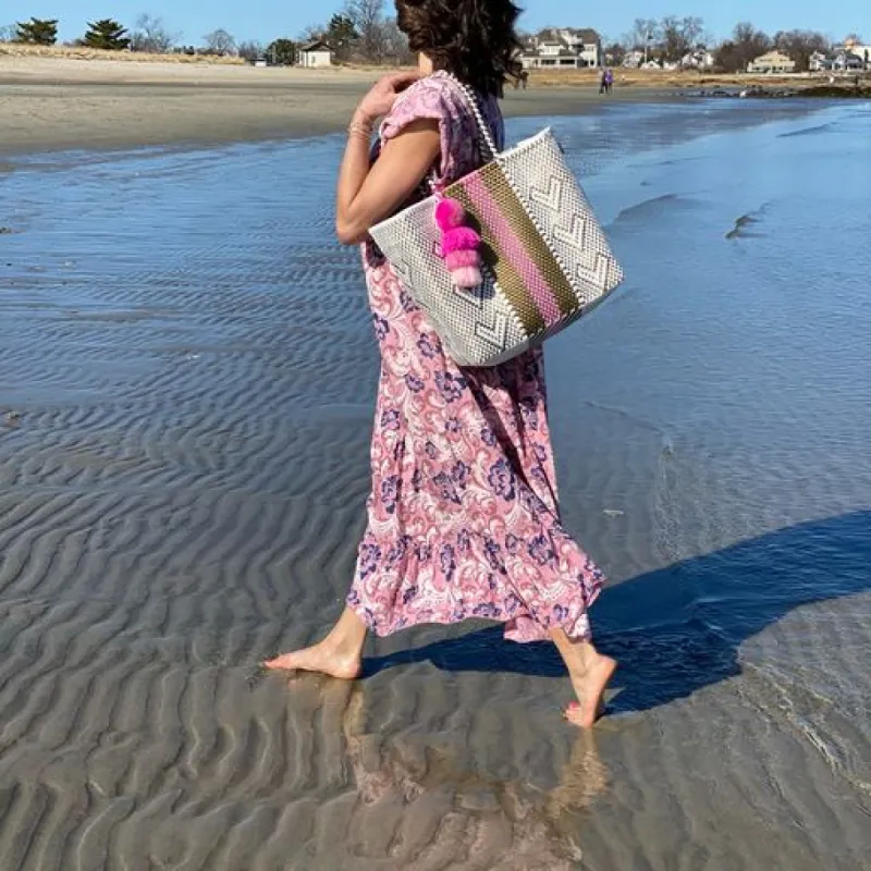 Giving Hearts Rose Cinnamon Citron Tote sold by Squeeze De Citron