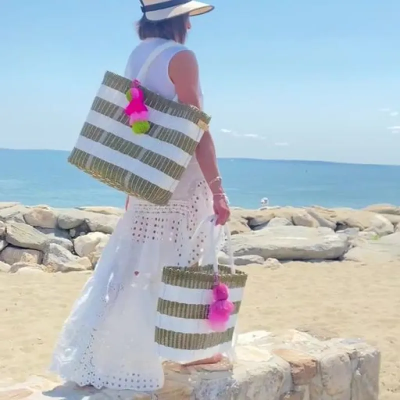 Nautical Gold / White Citron Tote sold by Squeeze De Citron