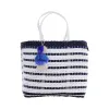 Coastal Knit Nautical Navy/White Citron Tote sold by Squeeze De Citron