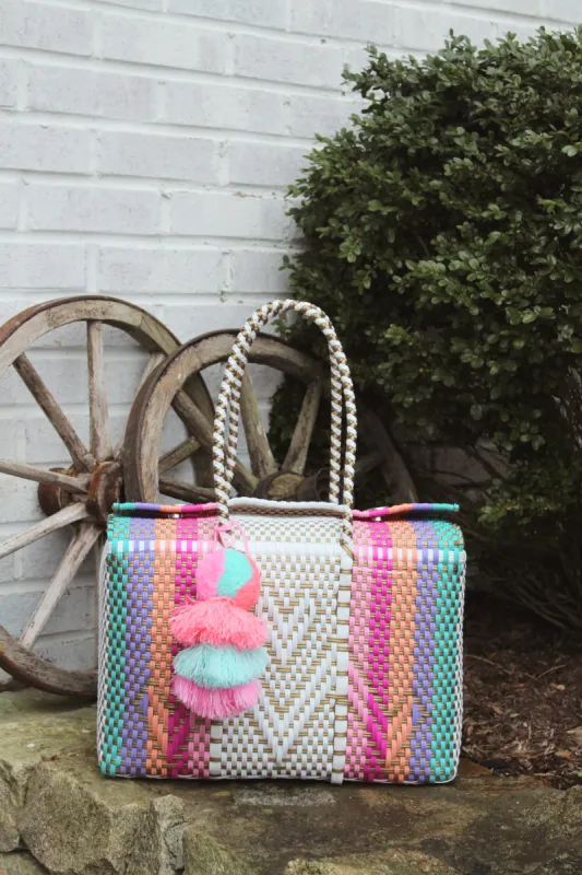 Aqua Rainbow Hearts Citron Box - Large sold by Squeeze De Citron