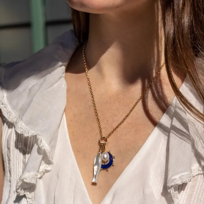 Fortuna Mother of Pearl Charm sold by Squeeze De Citron product image thumbnail 3