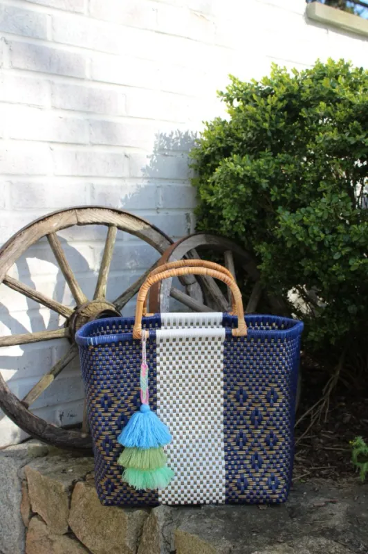 Bamboo Azul Lux Citron Tote sold by Squeeze De Citron