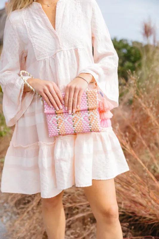 Mini Clutch - Heart Reflection Melon / Rose Citron sold by Squeeze De Citron