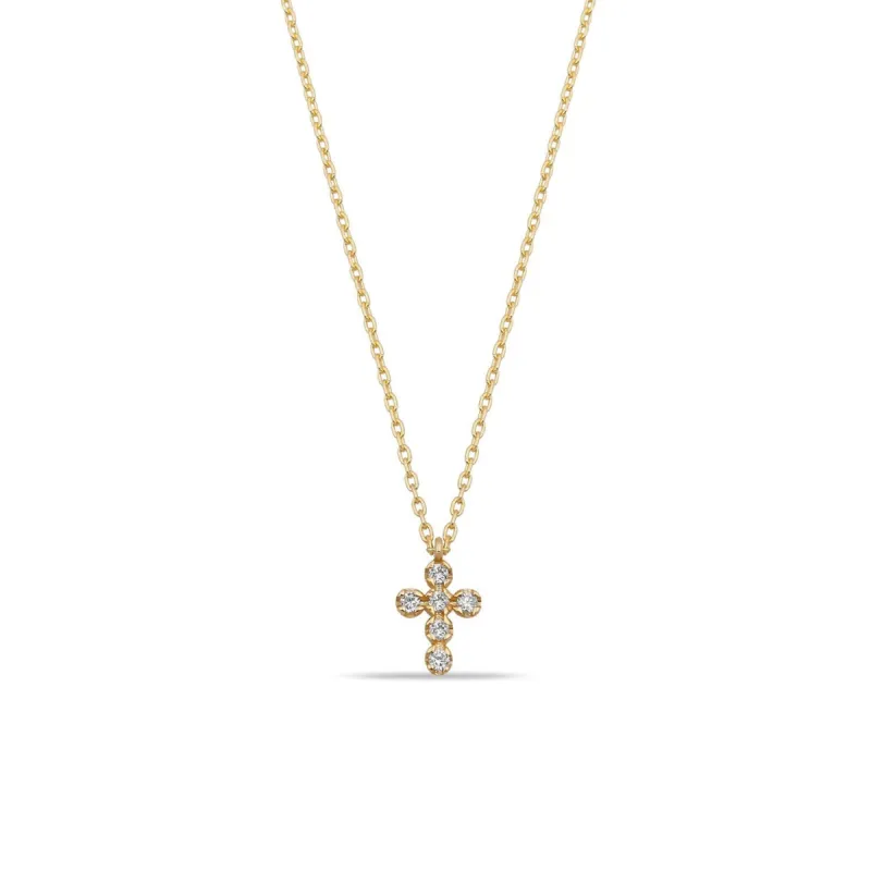 Classic Dainty Cross Necklace sold by The Sis Kiss