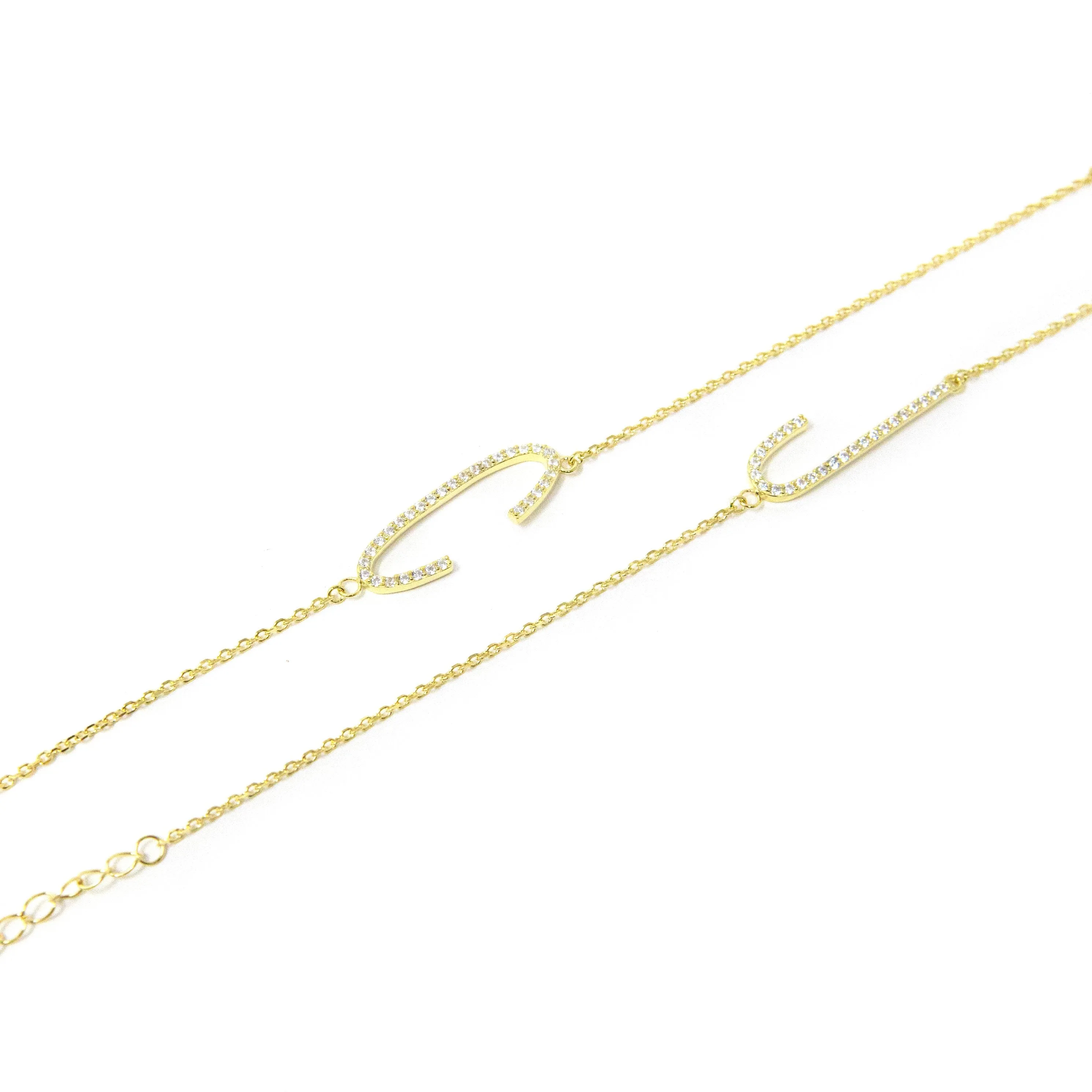 Tall Initial Bracelet sold by The Sis Kiss