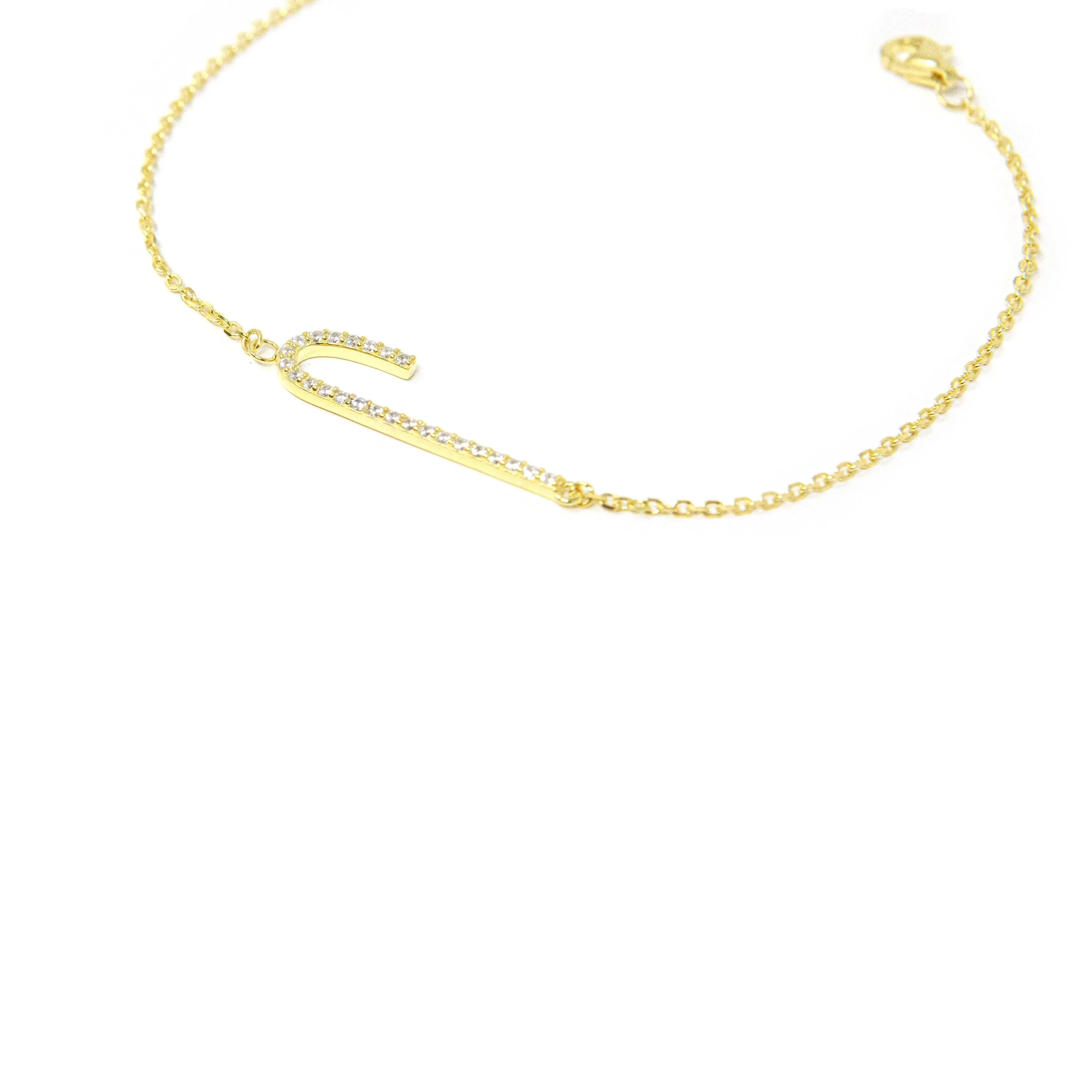 Tall Initial Bracelet sold by The Sis Kiss product image thumbnail 2