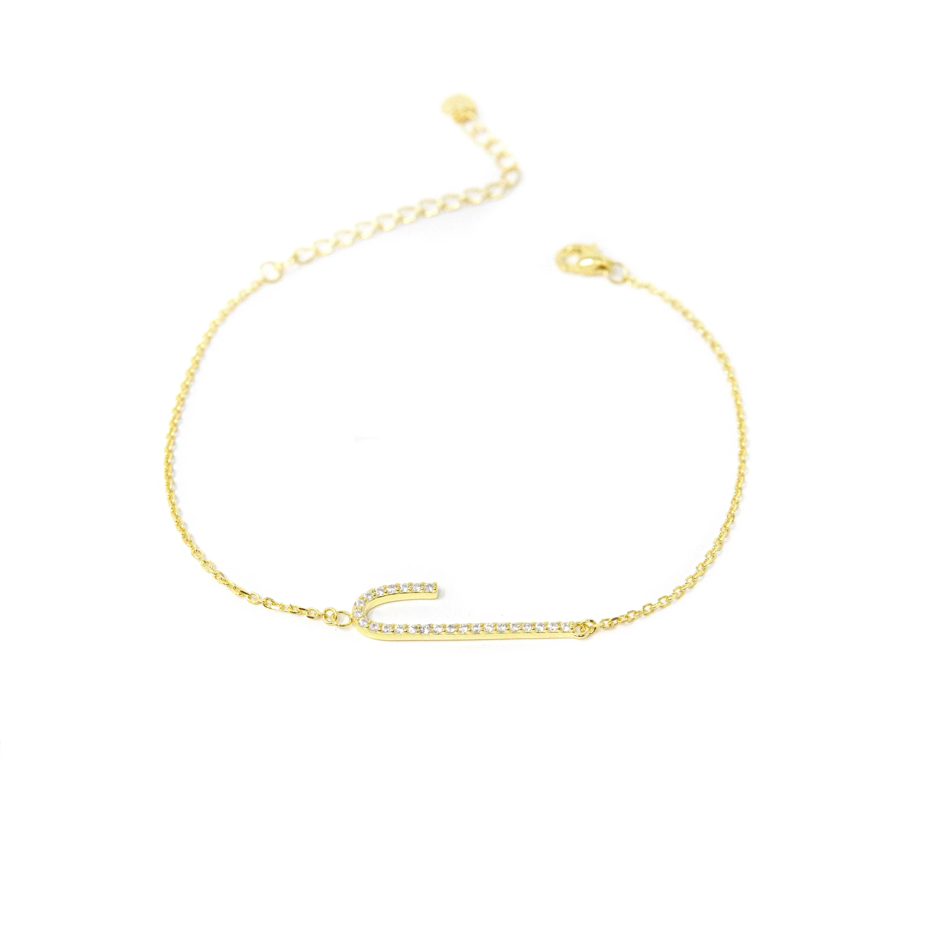 Tall Initial Bracelet sold by The Sis Kiss product image thumbnail 3