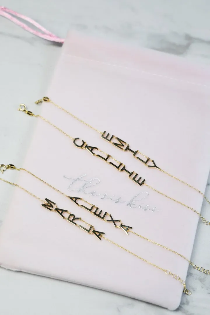 Custom Connection Name Bracelet sold by The Sis Kiss product image thumbnail 2