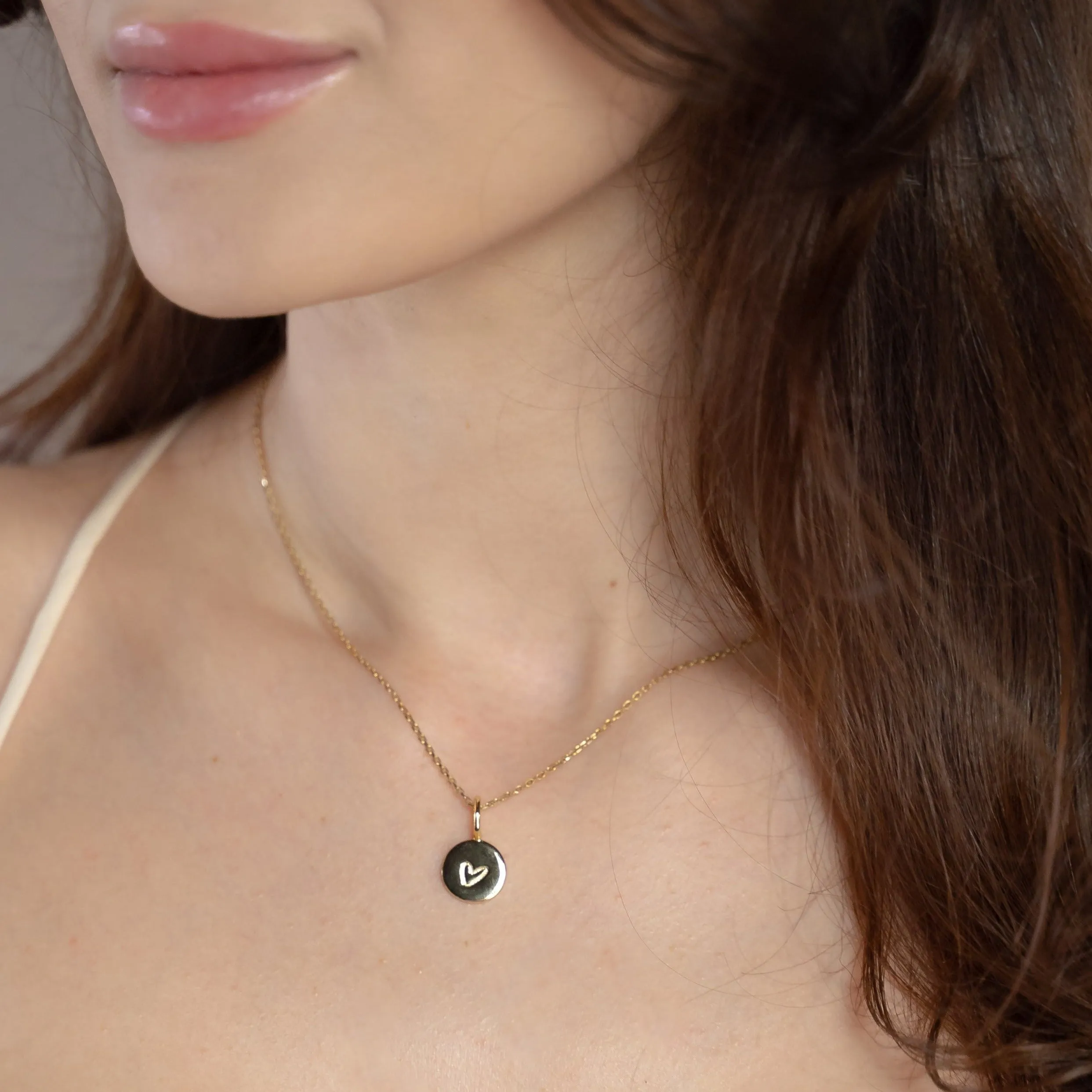 Engraved Heart Charm sold by The Sis Kiss product image thumbnail 4