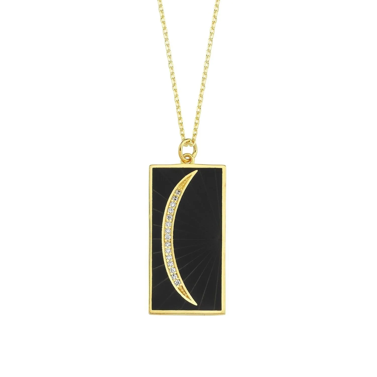 Moon and Stars Tile Necklace sold by The Sis Kiss product image thumbnail 3
