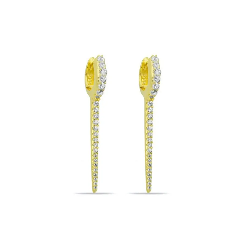 Crystal Spike Earrings sold by The Sis Kiss