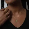 TSK Diamond Tag Necklace sold by The Sis Kiss