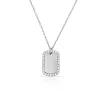 TSK Diamond Tag Necklace sold by The Sis Kiss
