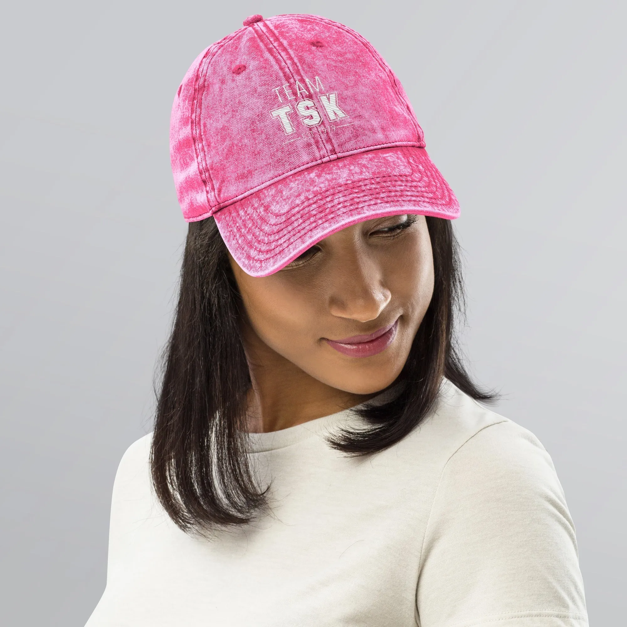 Team TSK Vintage Cotton Twill Cap sold by The Sis Kiss product image thumbnail 2