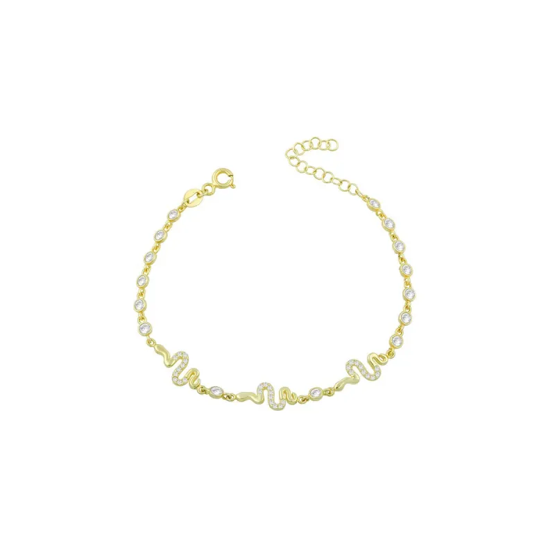 Crystal Snake Bracelet sold by The Sis Kiss