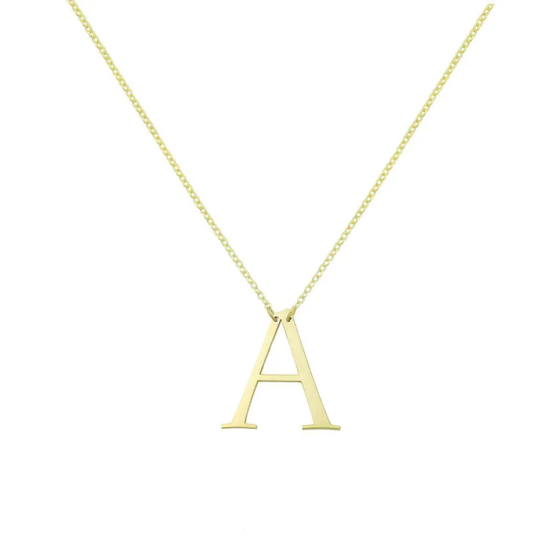 The Sis Kiss Statement Initial Pendant sold by The Sis Kiss