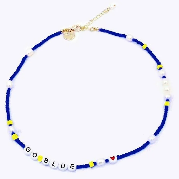 Customized Home Team Bead and Pearl Necklace sold by The Sis Kiss product image thumbnail 2