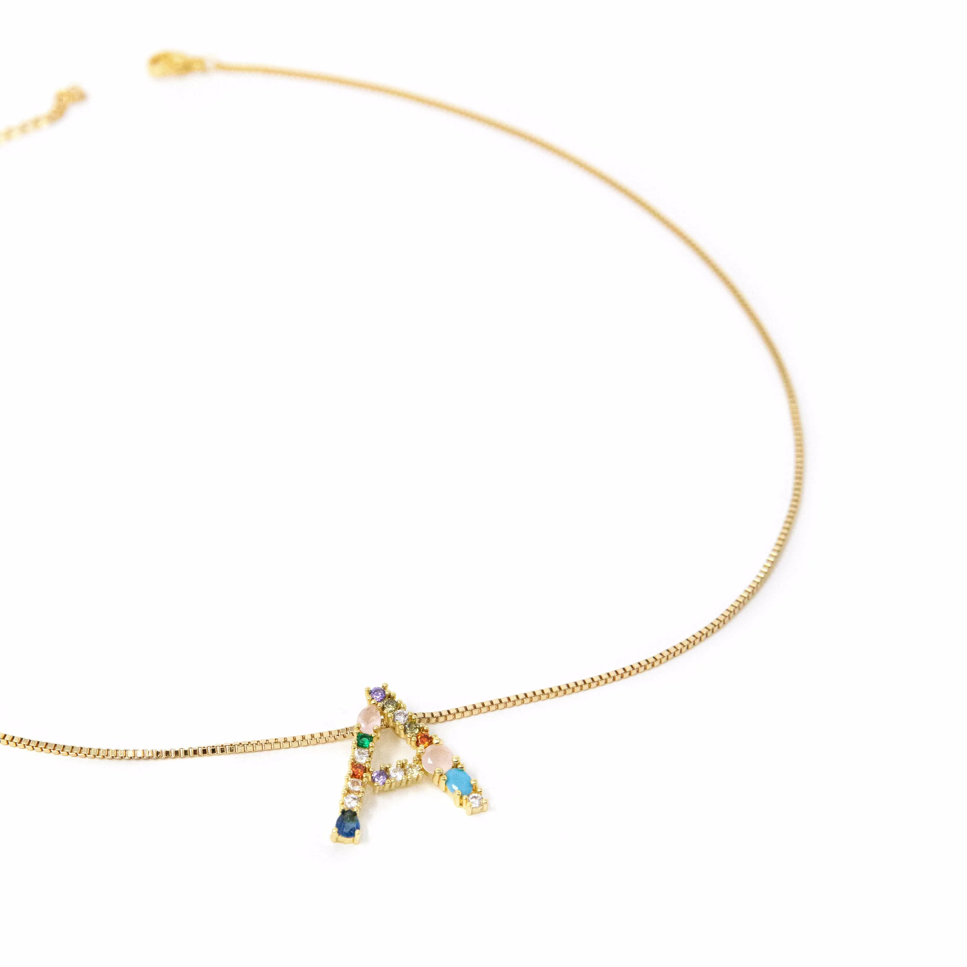 Jeweled Initial Necklaces sold by The Sis Kiss