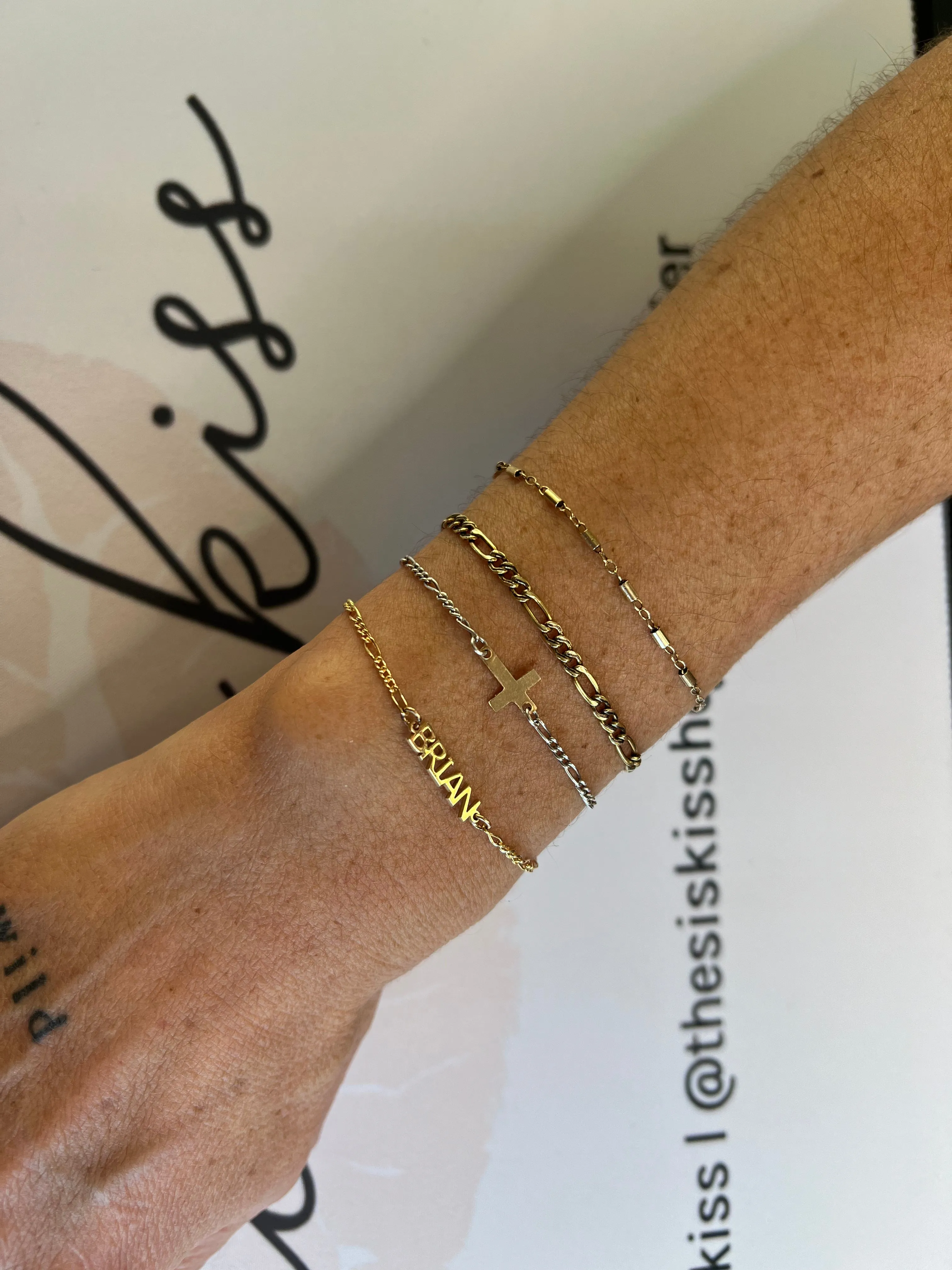 Custom Name Connector - Sis Kiss Links Permanent Jewelry sold by The Sis Kiss product image thumbnail 4