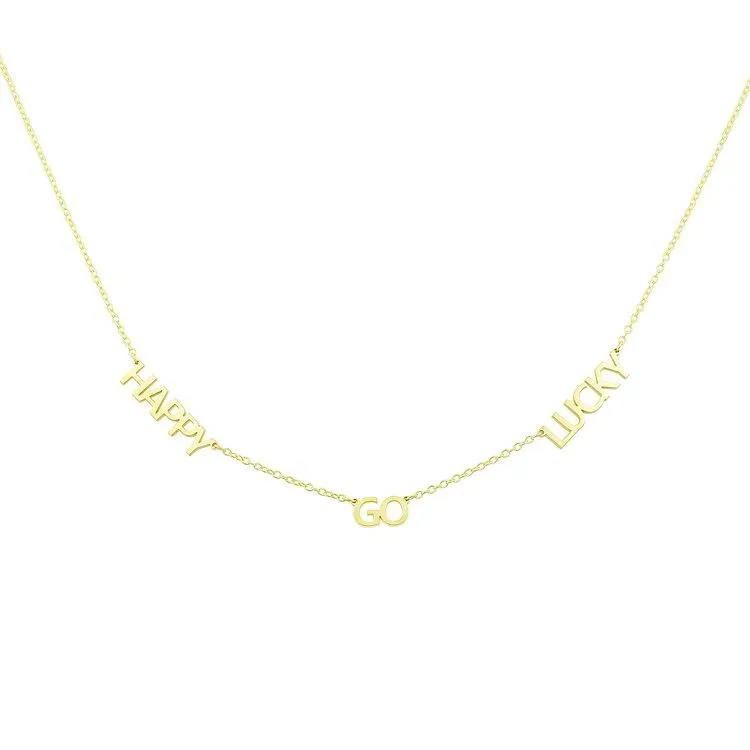 TSK 14K My Mantra/Name Necklace sold by The Sis Kiss product image thumbnail 2