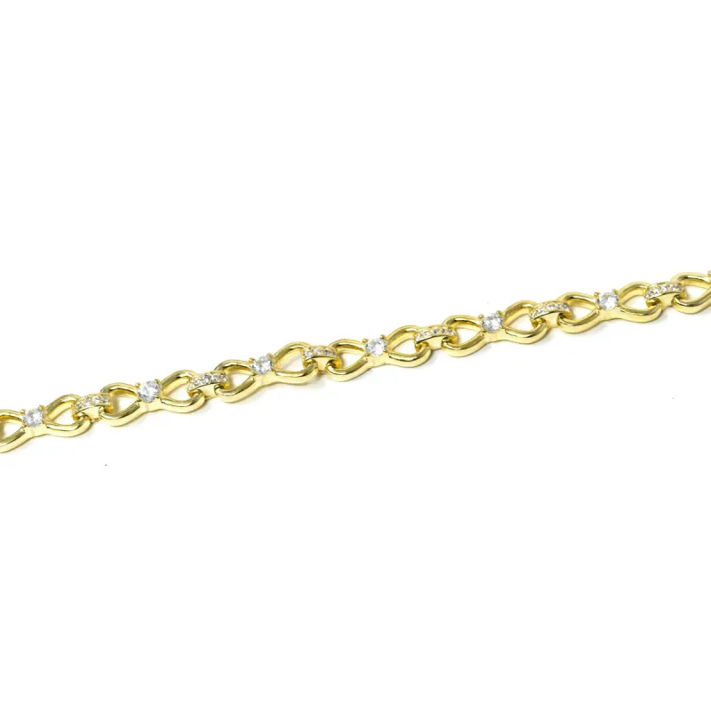 Gold and Crystal Infinity Chain Choker sold by The Sis Kiss