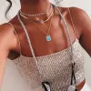 Gold and Crystal Infinity Chain Choker sold by The Sis Kiss