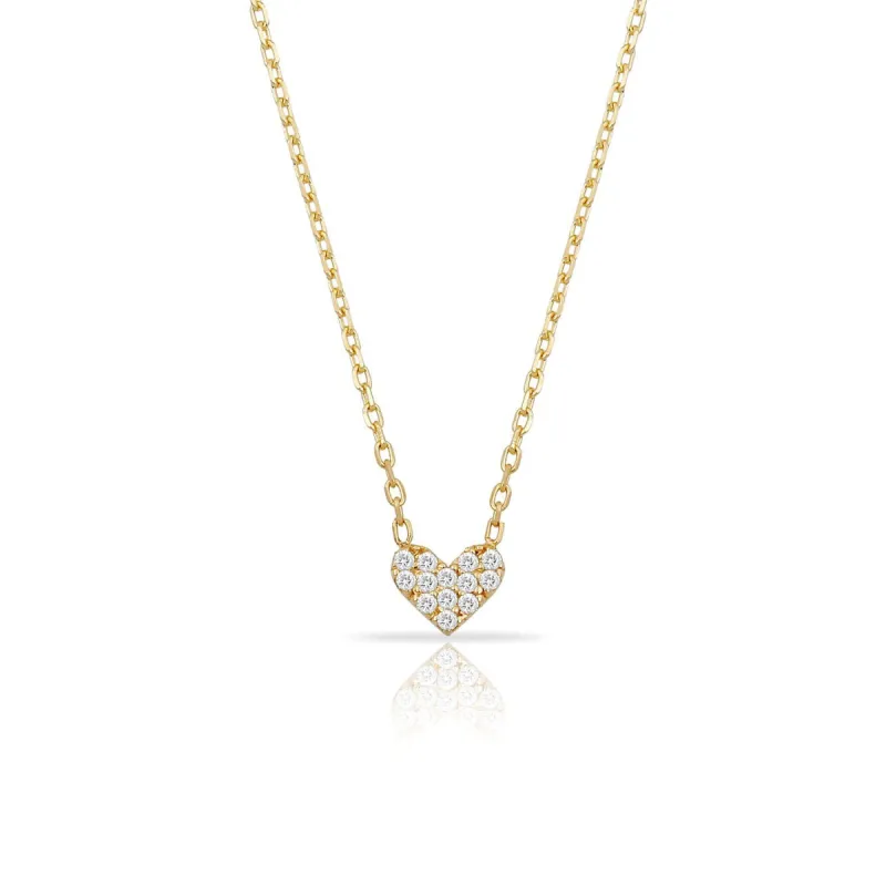 TSK Diamond Heart Necklace sold by The Sis Kiss
