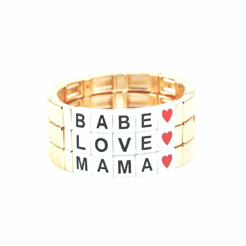 Say it Tile Bracelets sold by The Sis Kiss