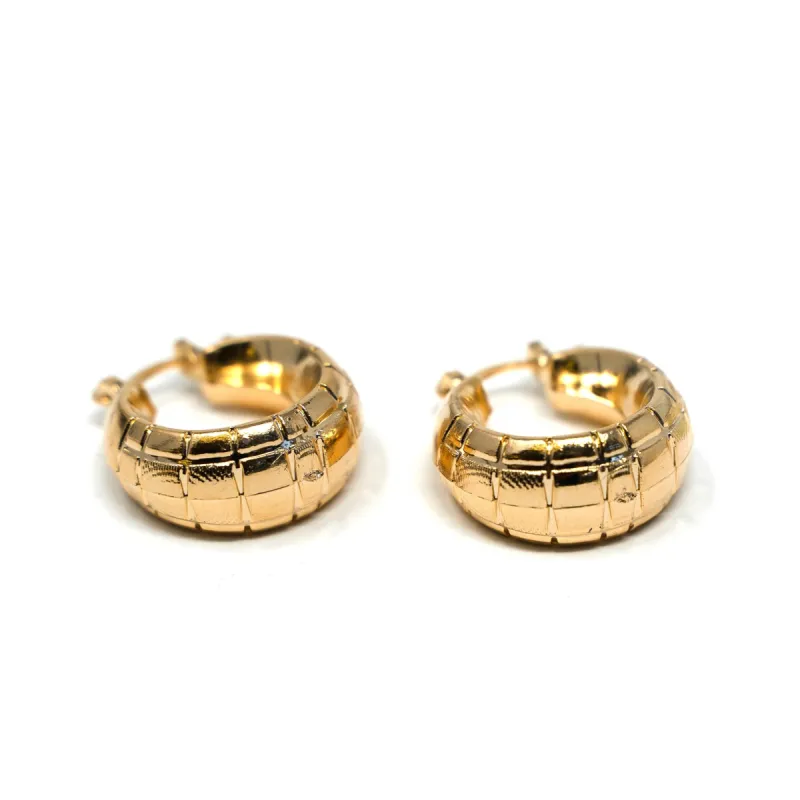 Textured Dome Gold Huggies sold by The Sis Kiss