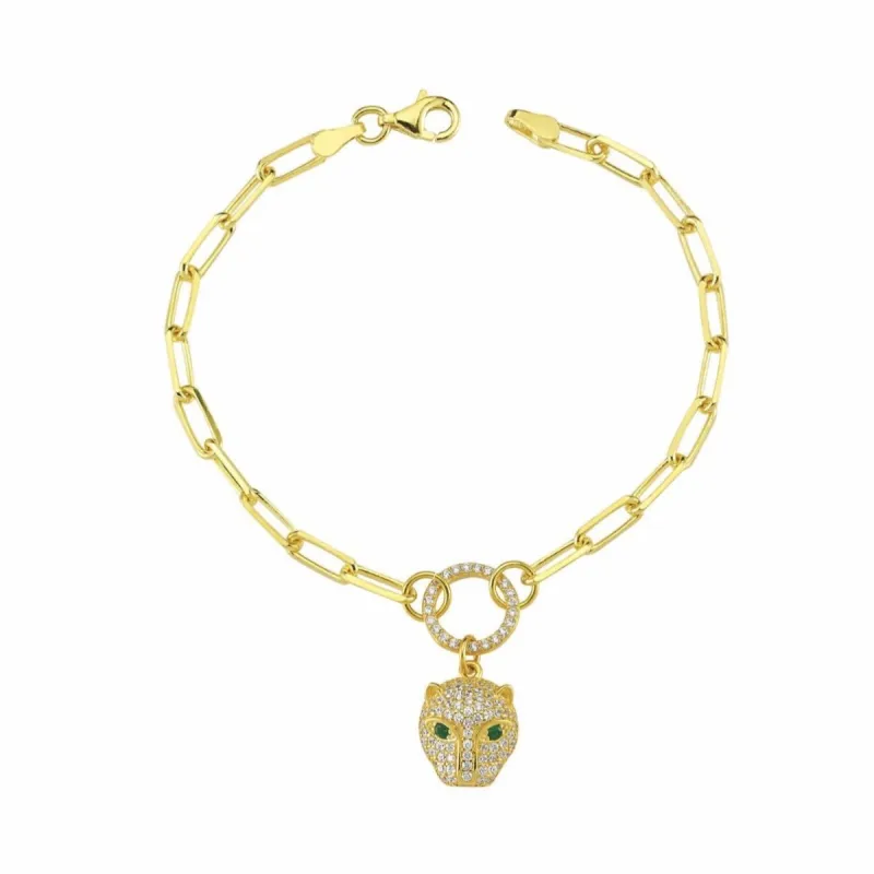 Panther Charm Chain Bracelet sold by The Sis Kiss