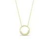 Gold Circle Pendant with Crystal Details sold by The Sis Kiss