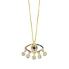 Evil Eye Charm Drop Necklace sold by The Sis Kiss