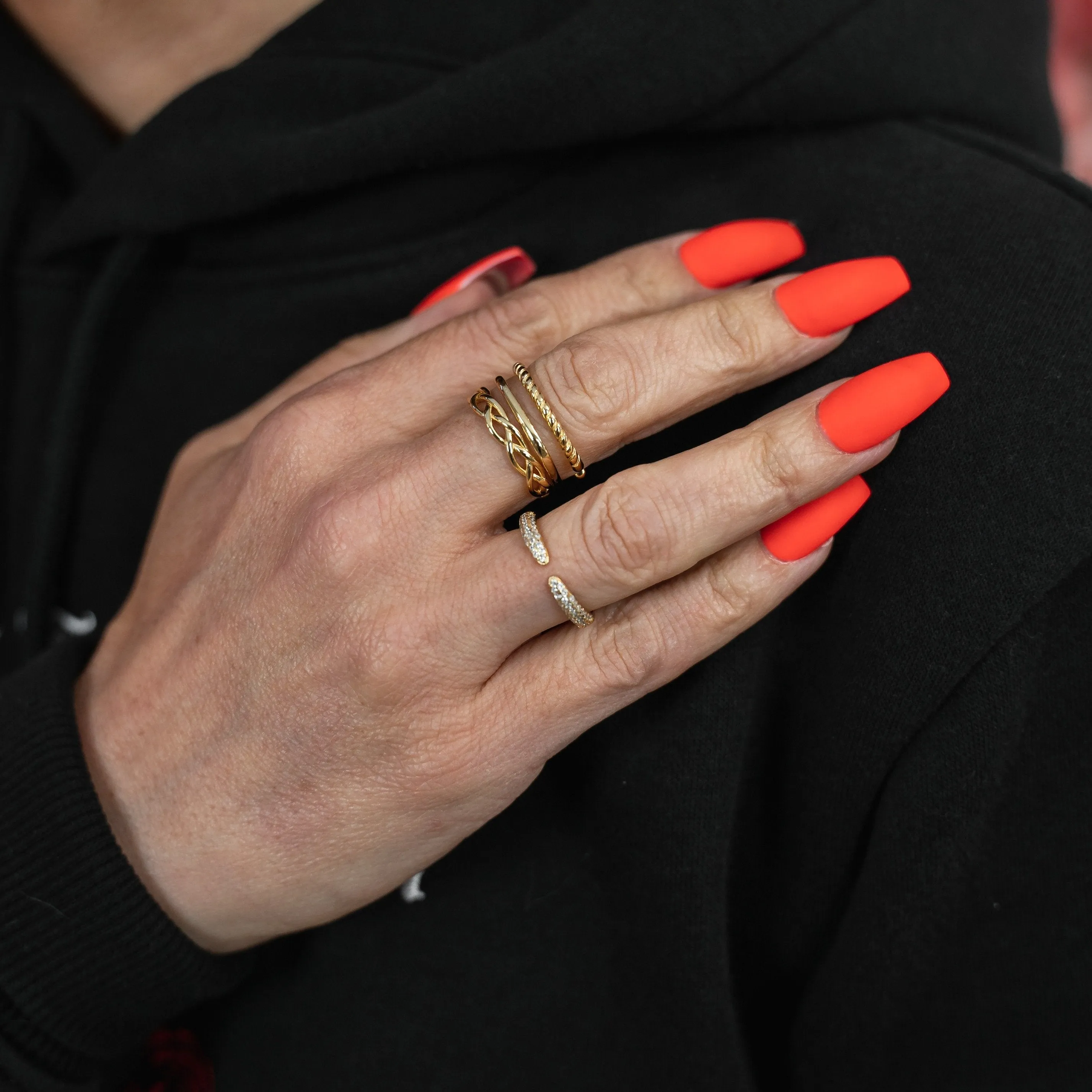 Open Crystal Band Ring sold by The Sis Kiss product image thumbnail 2