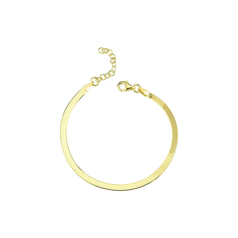 Flat Gold Bracelet sold by The Sis Kiss