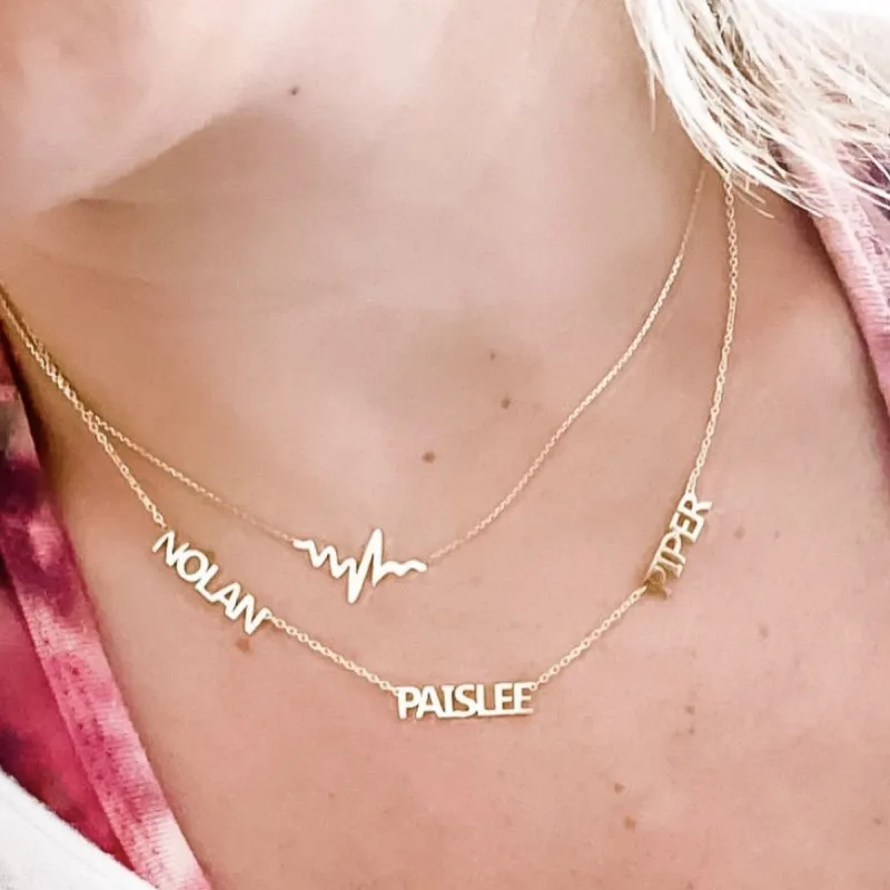 Heartbeat Necklace sold by The Sis Kiss