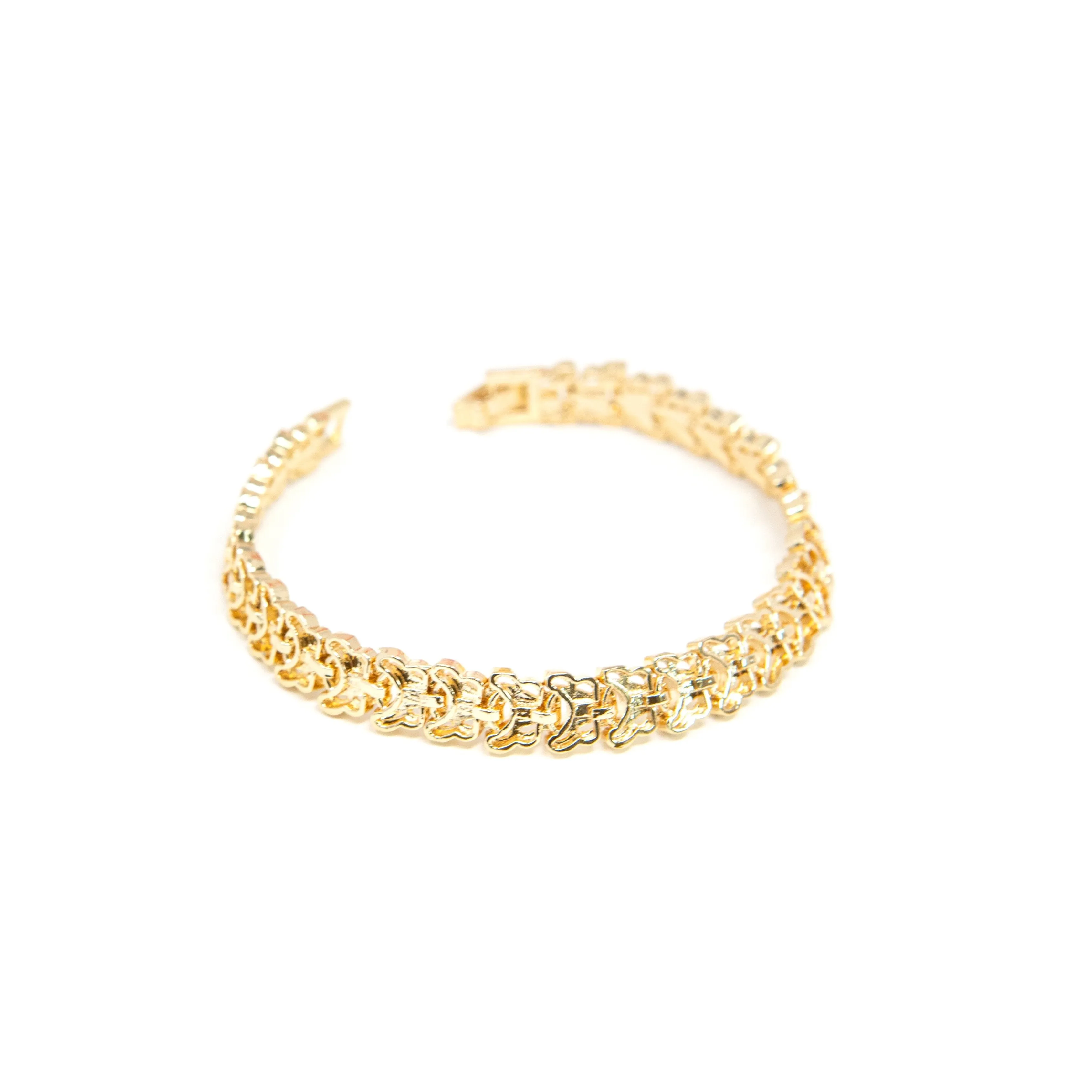 Gold Butterfly Necklace and Bracelet sold by The Sis Kiss product image thumbnail 2