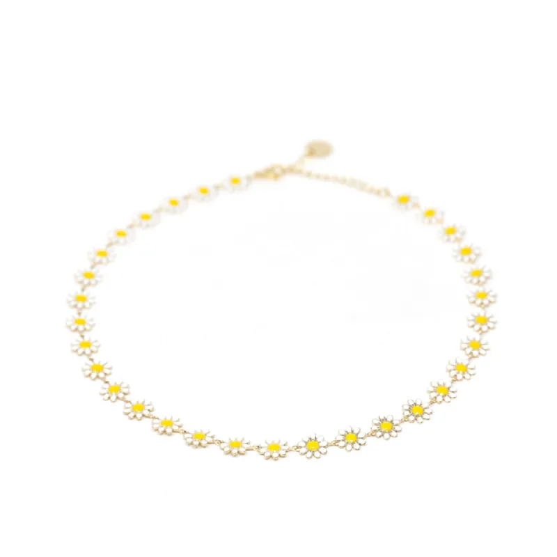 Painted Daisies Necklace or Bracelet sold by The Sis Kiss