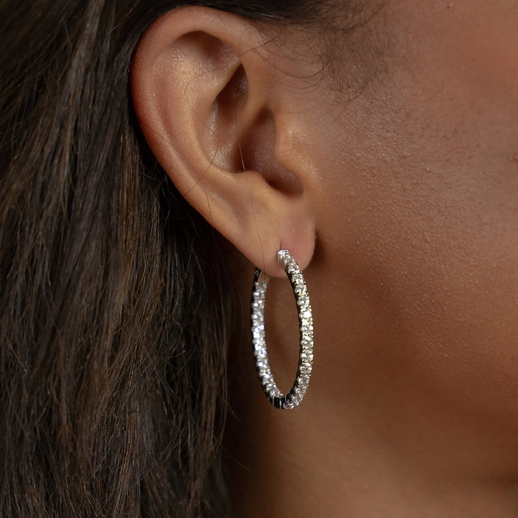 Infinity Crystal Hoops sold by The Sis Kiss product image thumbnail 4