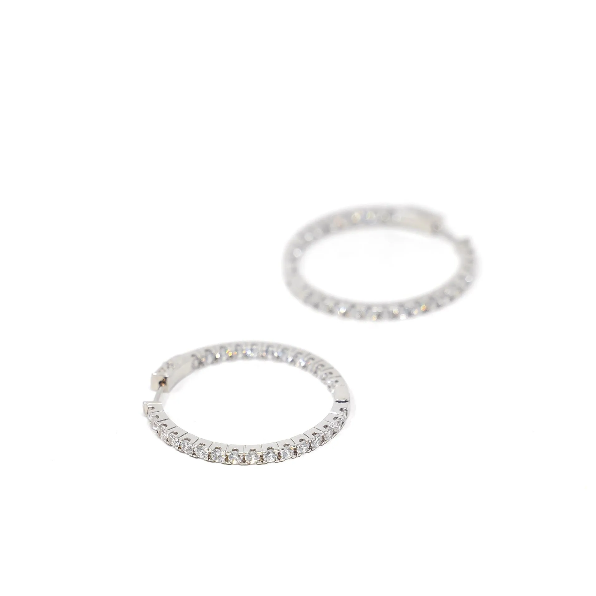 Infinity Crystal Hoops sold by The Sis Kiss product image thumbnail 2