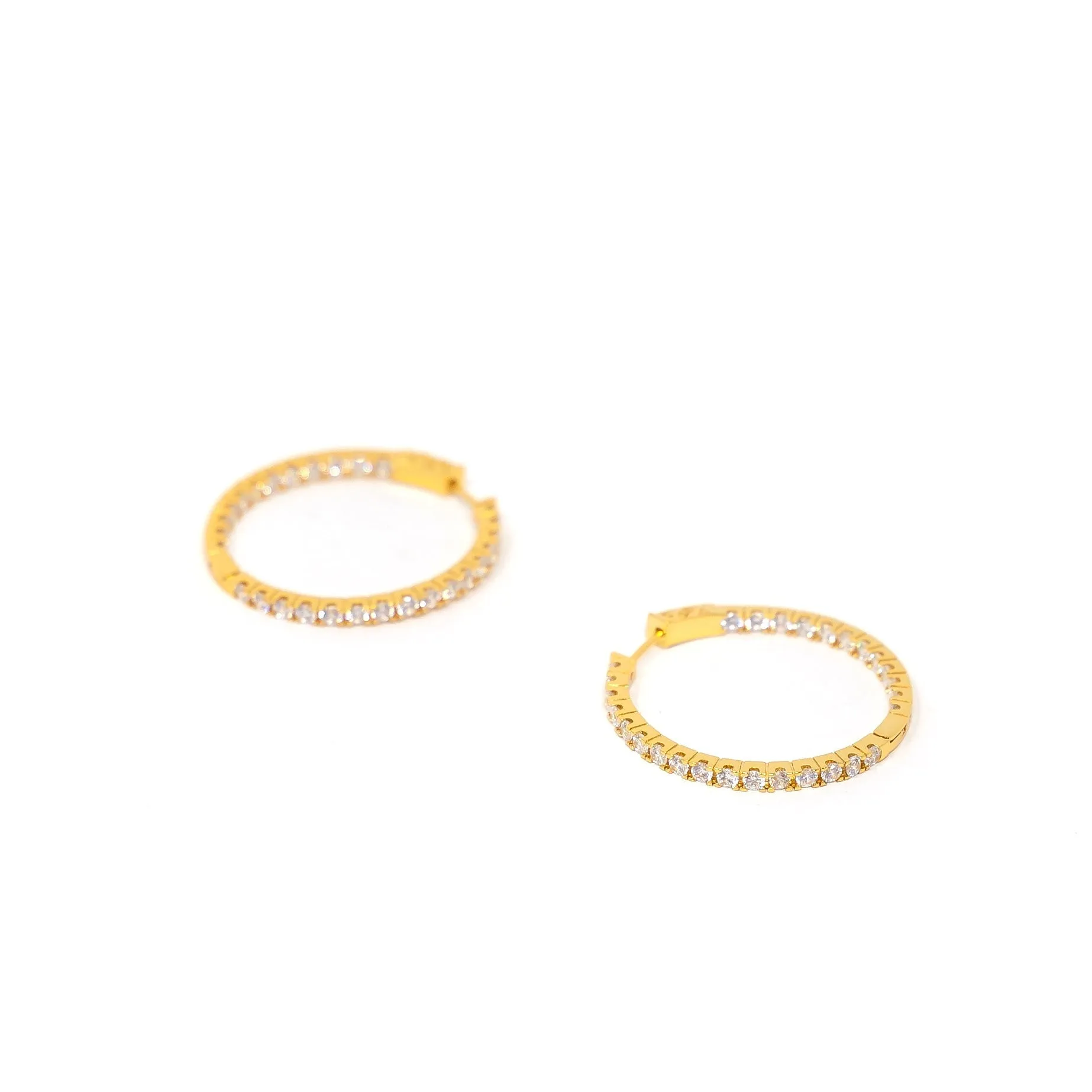 Infinity Crystal Hoops sold by The Sis Kiss product image thumbnail 5