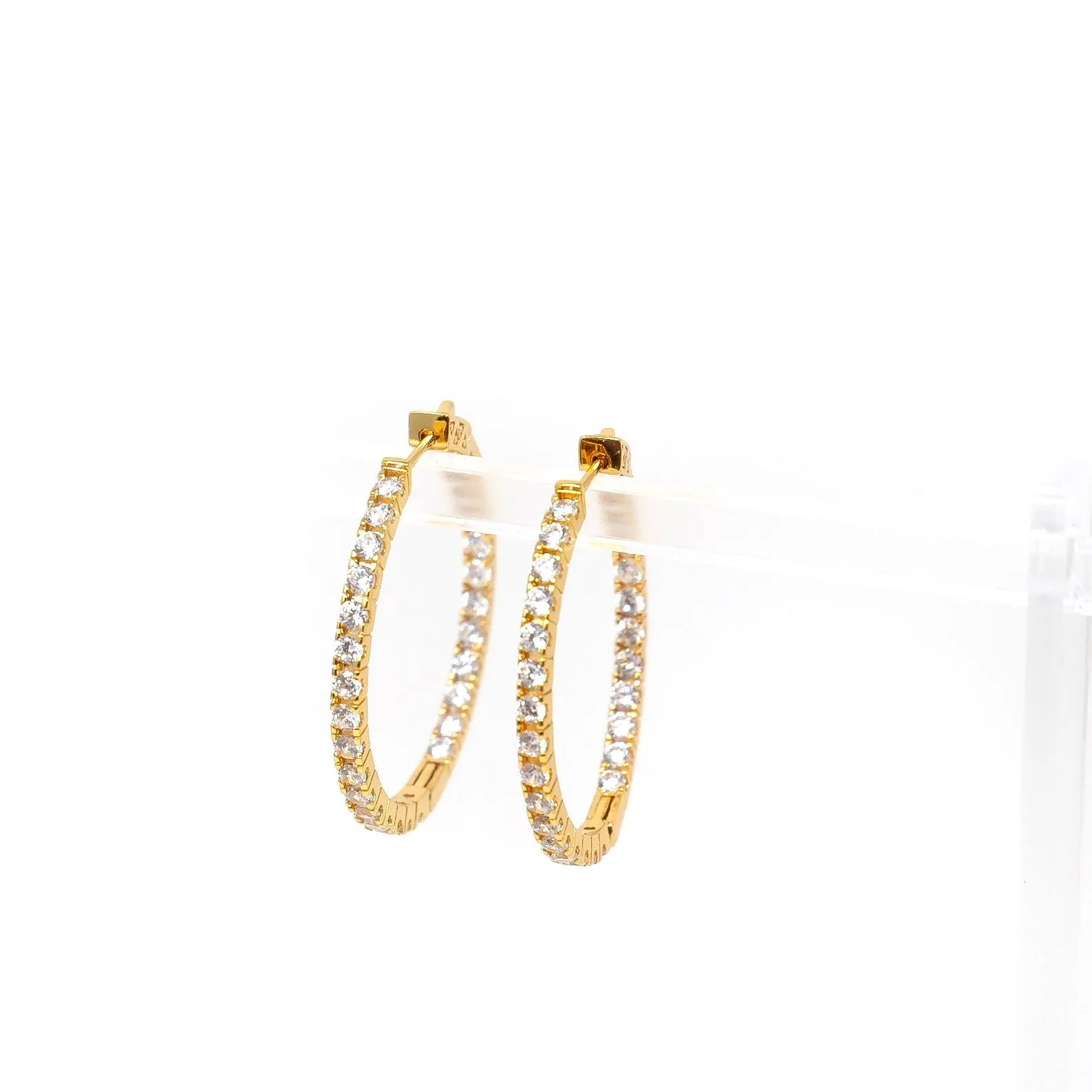 Infinity Crystal Hoops sold by The Sis Kiss