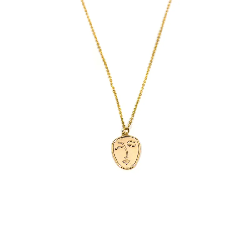Face Coin Necklace sold by The Sis Kiss