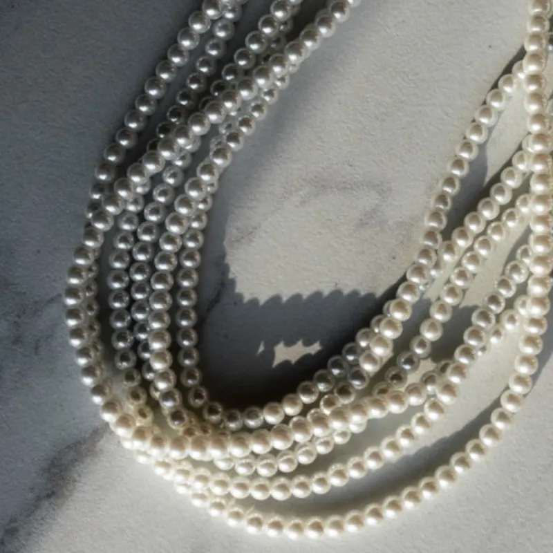 Single Strand Pearl Necklace sold by The Sis Kiss